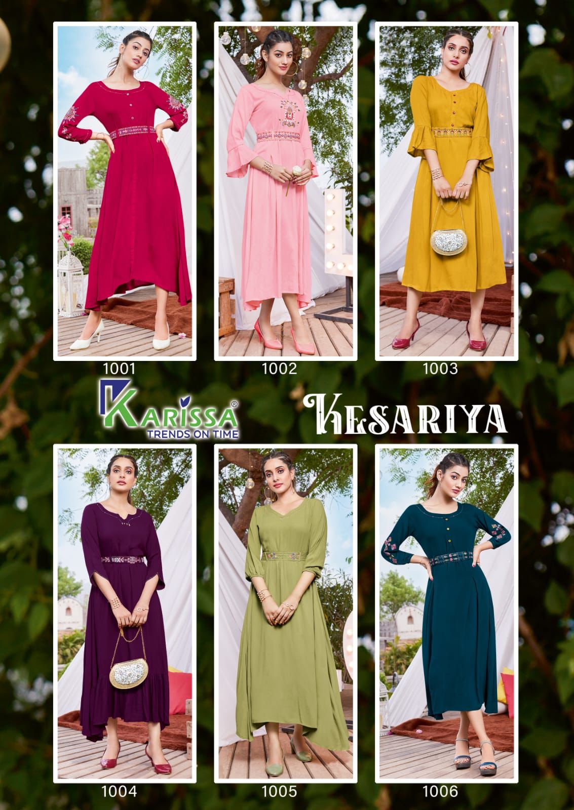 Karissa Kesariya  Stylish Fancy Wear Wholesale Kurti Collection